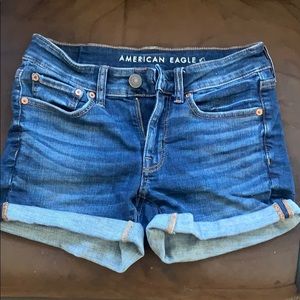 American Eagle Super Stretch Midi Shorts